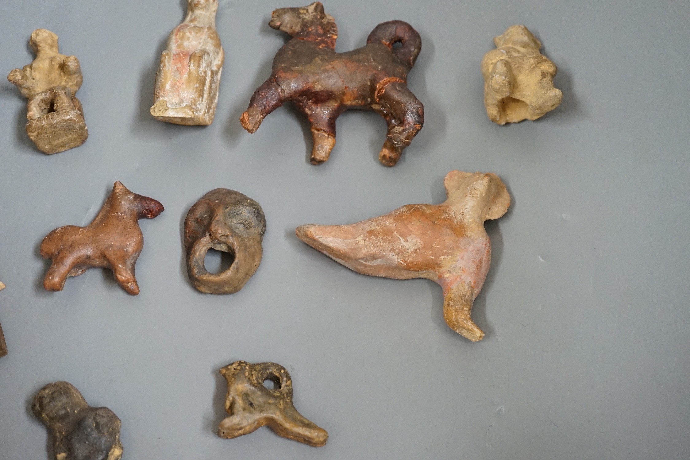 Assortment of pottery antiquities and fragments